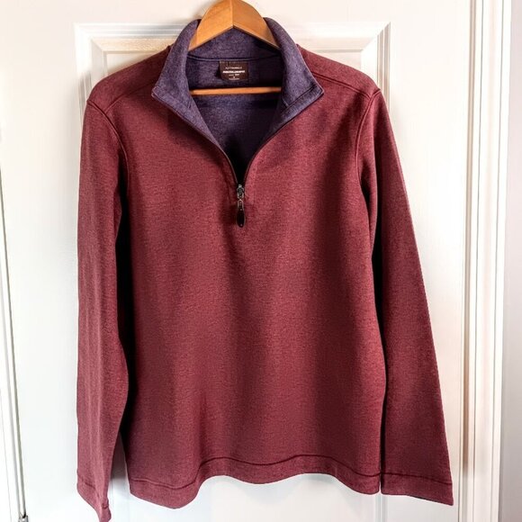 Johnston & Murphy Reversible 1/4 Zip Pullover Sweater - Picture 1 of 6